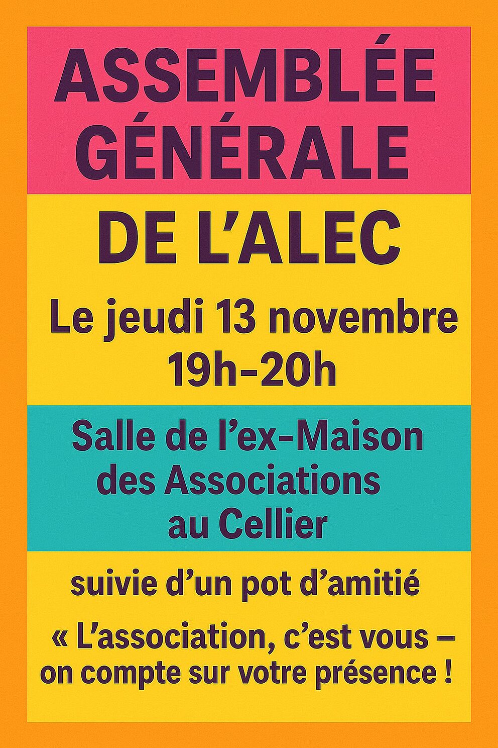 ASSEMBLEE GENERALE DE L'ALEC