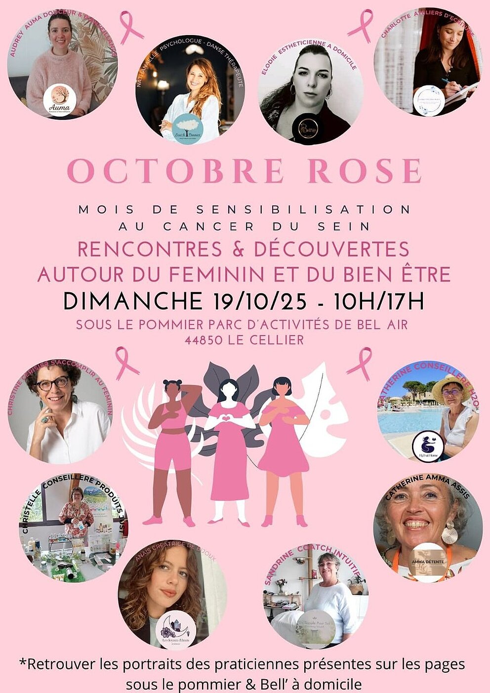 Octobre Rose - Rencontres & découvertes autour du féminin et du bien être - SOUS LE POMMIER