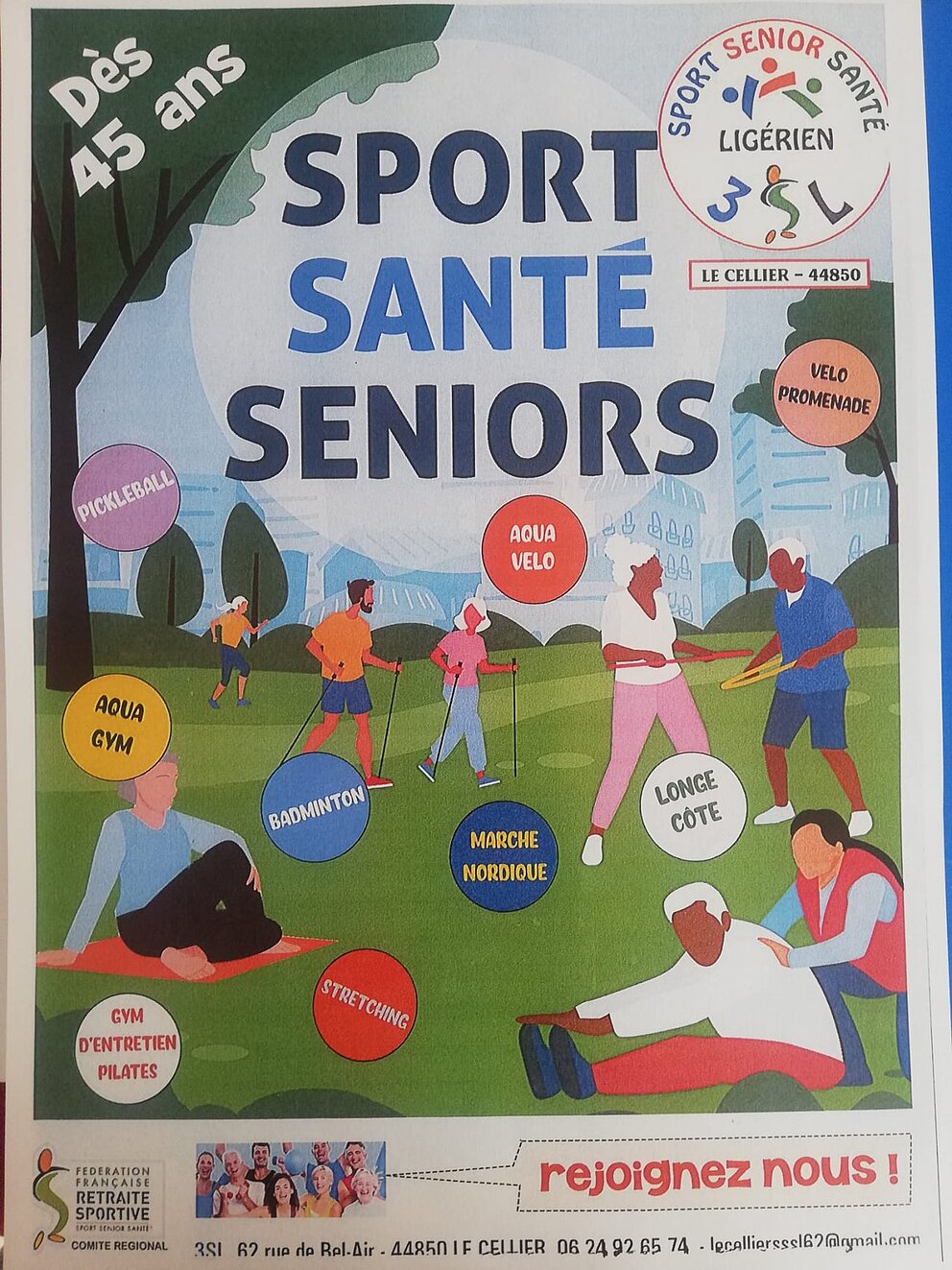 Sport Senior Santé Ligérien - permanence inscription