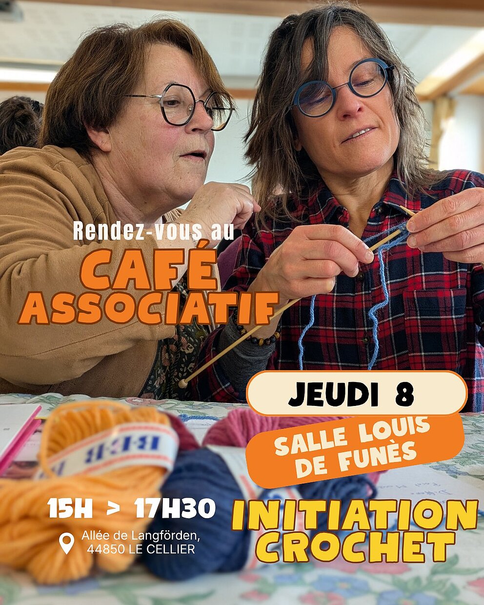 Café asso & initiation crochet !