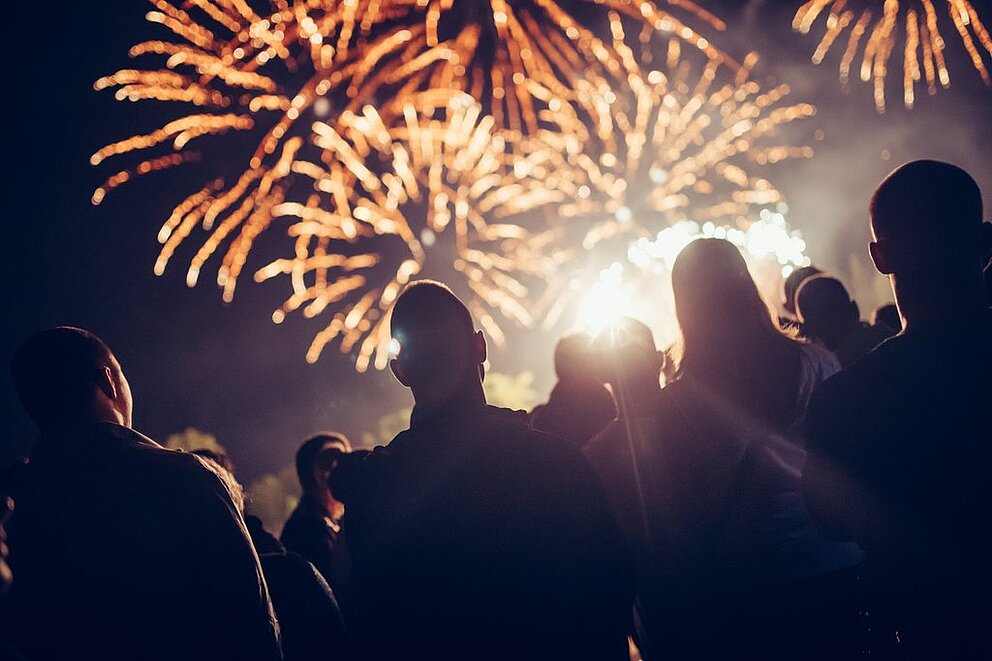 Feu d'artifice et bal populaire