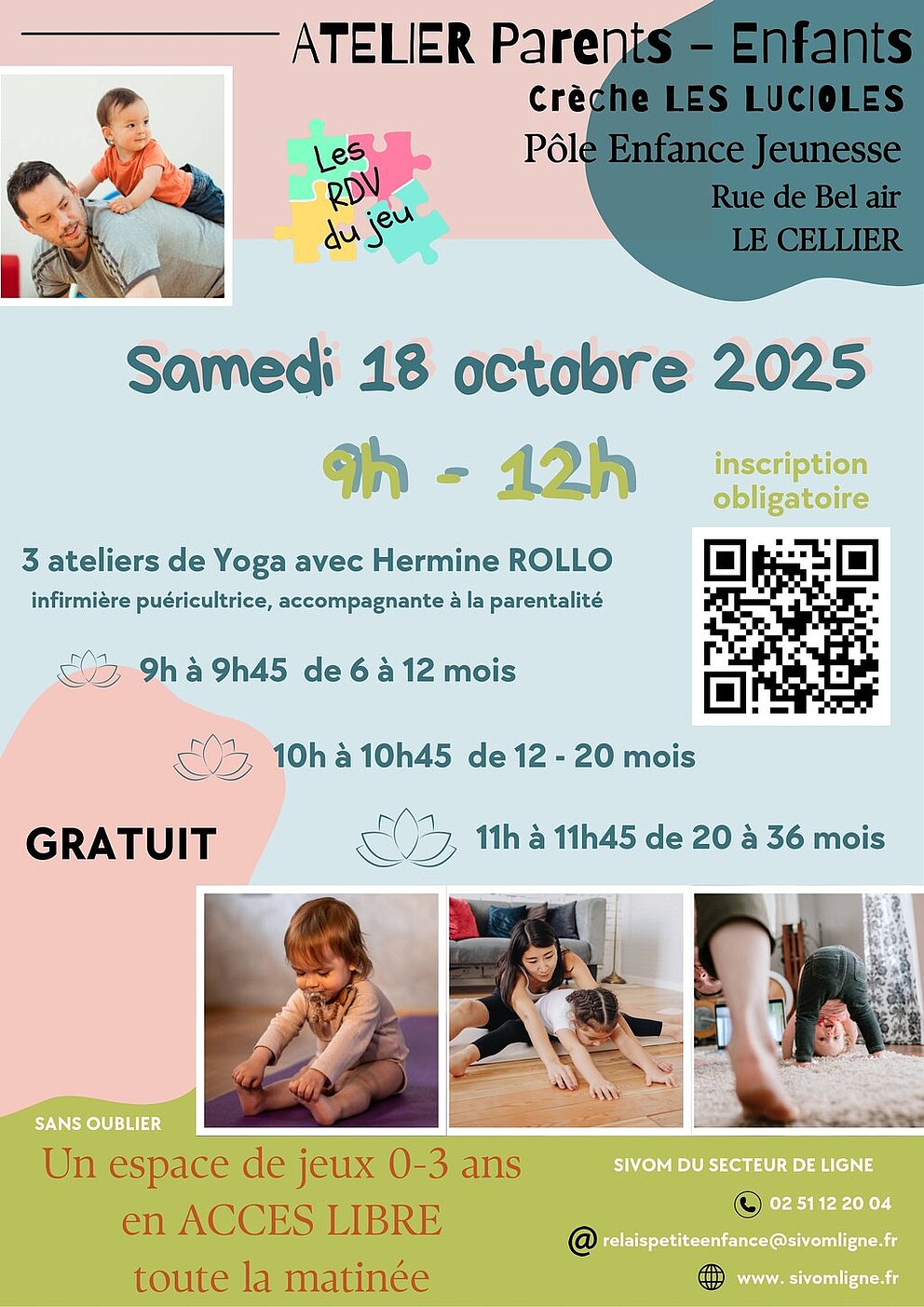 Invitation à un atelier parents-enfants : Yoga et Relaxation 🌿