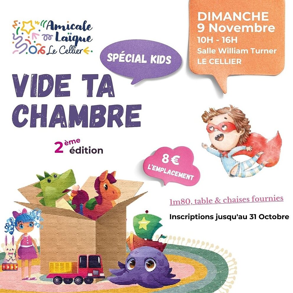 Vide ta chambre "Spécial Kids"
