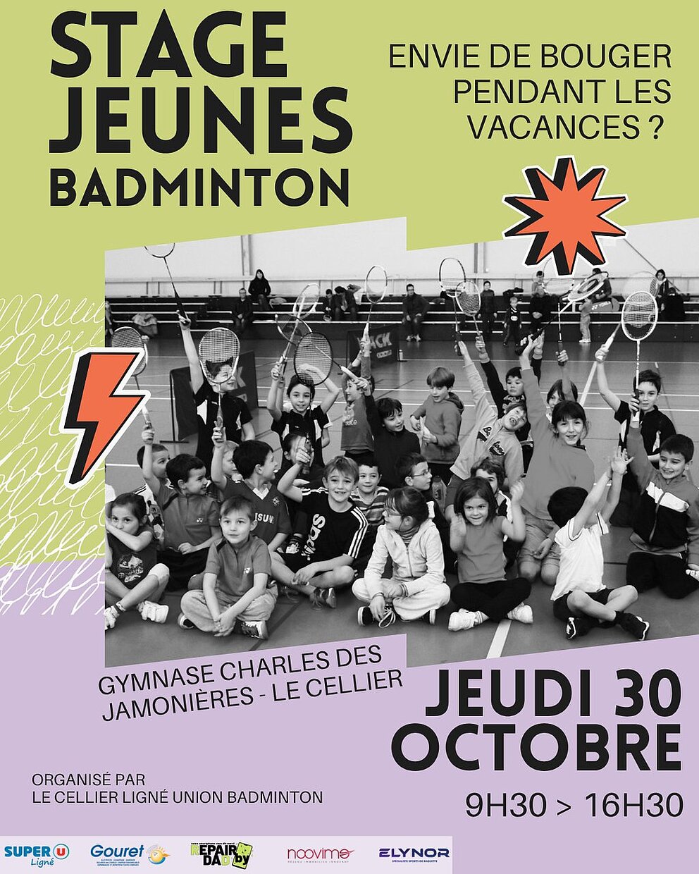 🏸 Stage Jeunes du LeCLUB – Vacances de la Toussaint