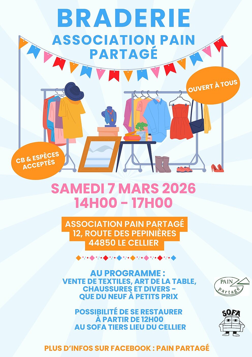 Braderie - Association Pain Partagé