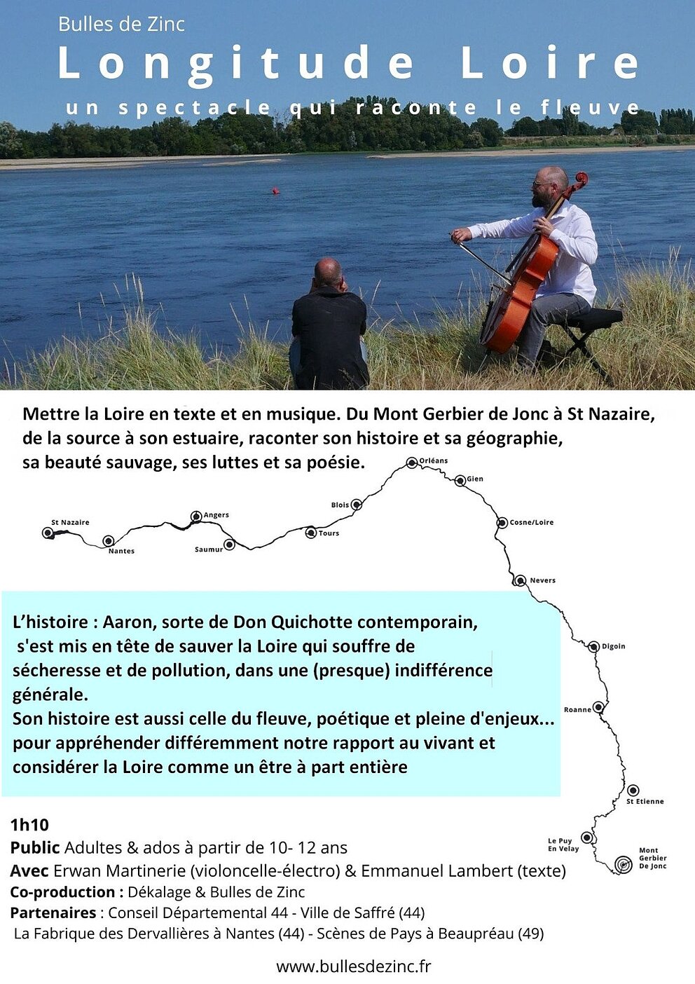 LONGITUDE LOIRE spectacle proposé par Maison de Loire de Loire-Atlantique