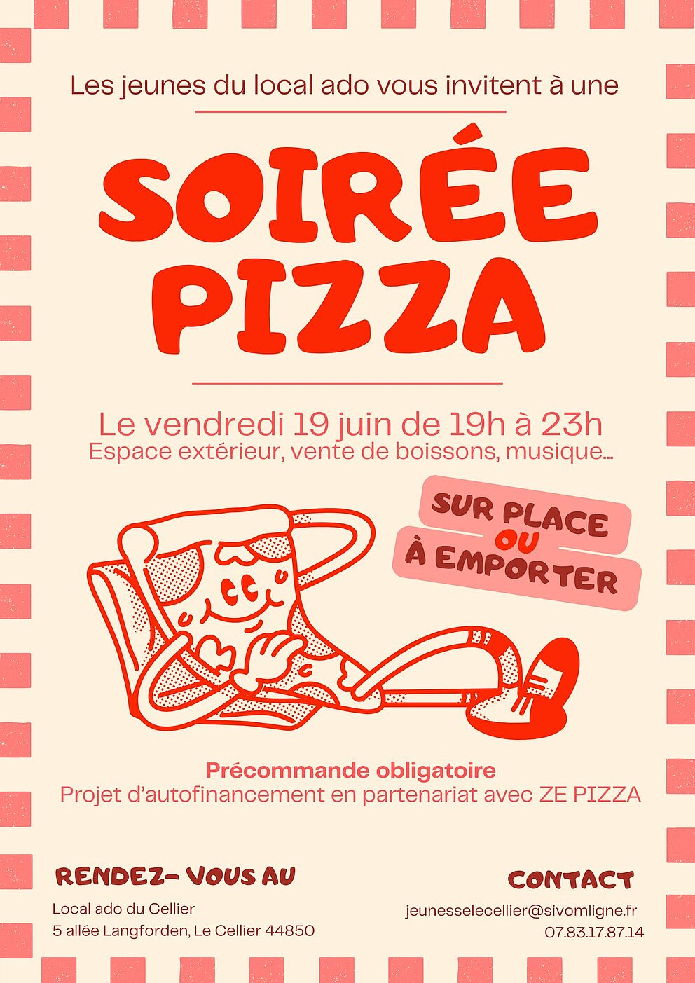 Soirée pizza au local ado