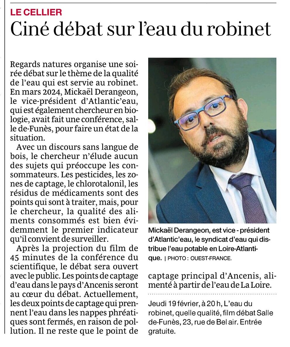 Quelle qualité de l'eau distribuée au robinet ?